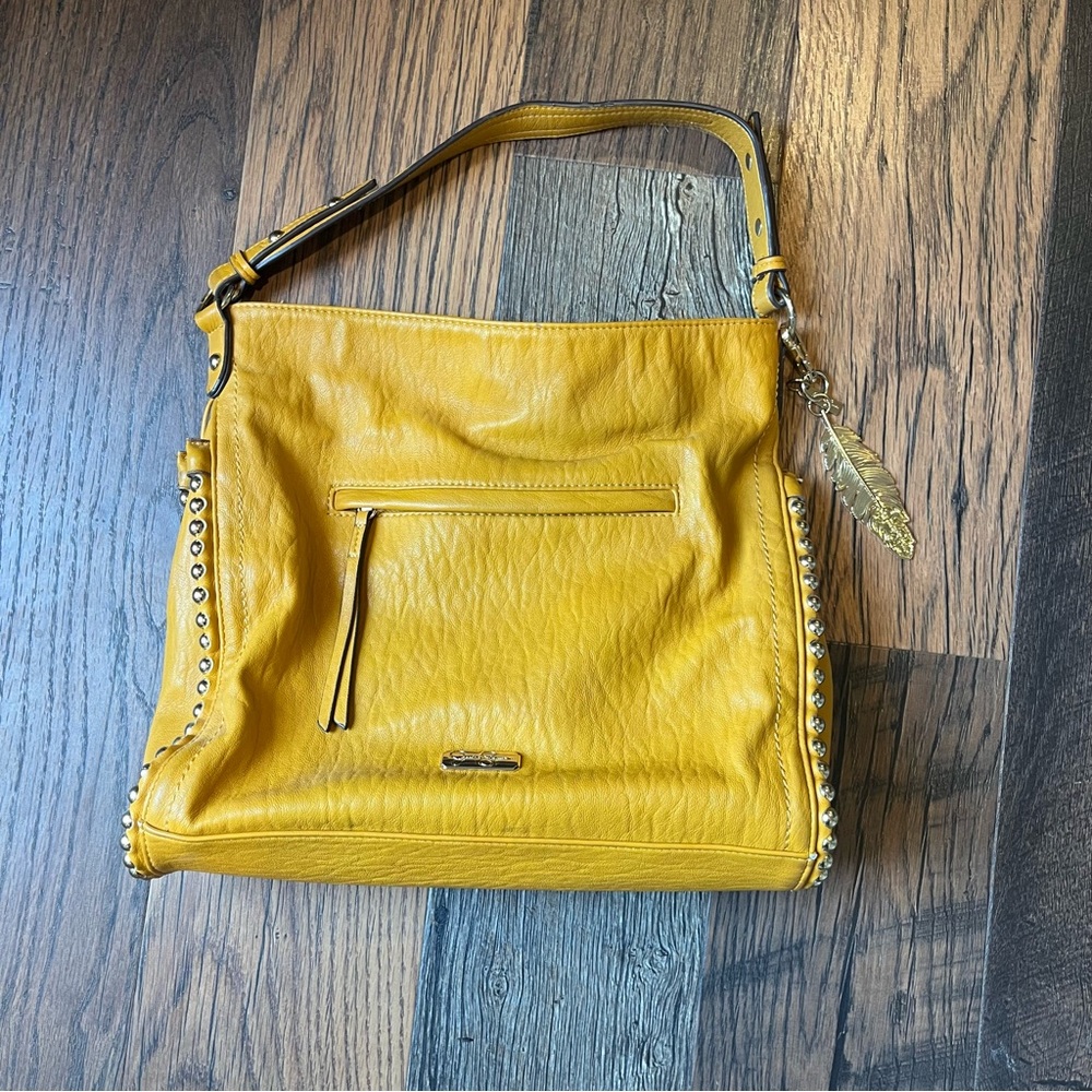 Jessica Simpson Yellow Studded Bag
